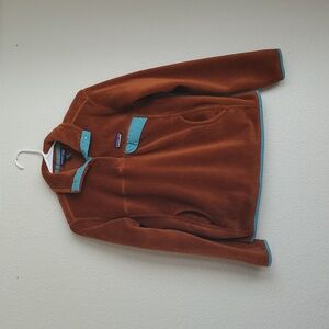 Patagonia Burnt Orange Re-Tool Snap-T Pullover Size Small